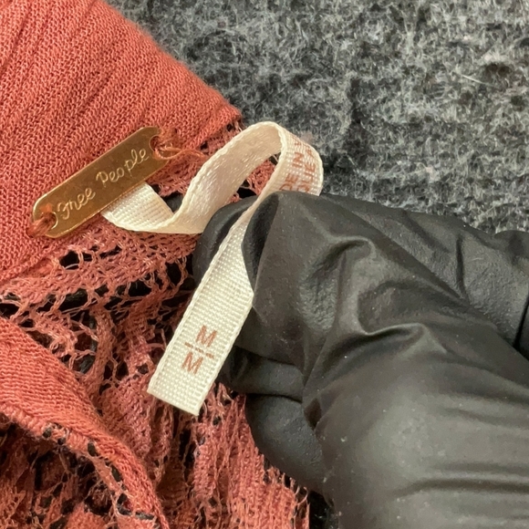 Free People Lace Long Sleeve Mini in Mauve - Picture 5 of 5